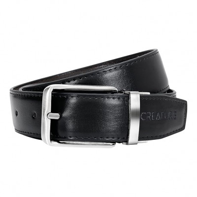 Shiny Vegan Leather Formal Belt For Men
