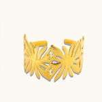 18K Gold Plated Stainless Steel Luce Cuff Bangle Bracelet